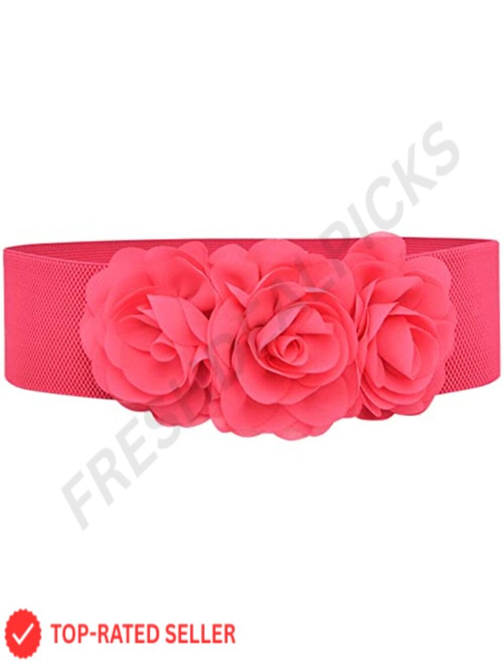 Wide Elastic Waist Belt Three-Flower Corset for Dress Plus Size